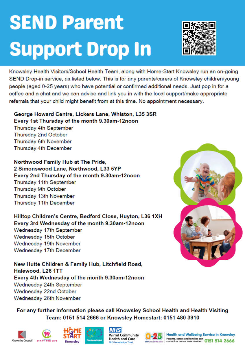 SEND Drop In flyer Sept - Dec 2025